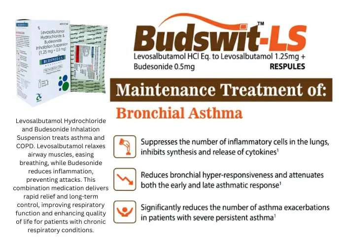 Levosalbutamol Hydrochloride and Budesonide Inhalation Suspension