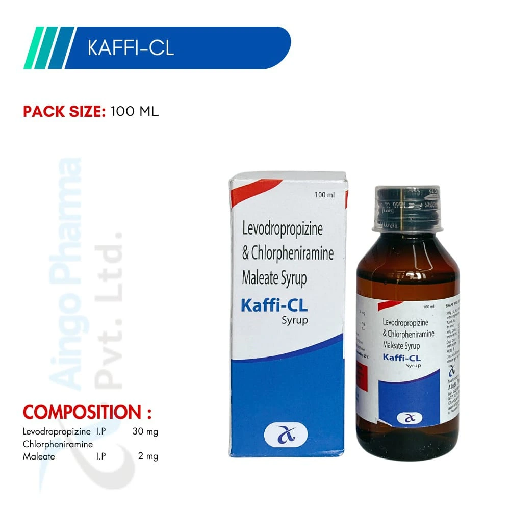 Levodropropizine and Chlorpheniramine Maleate Syrup - Kaffi-CL