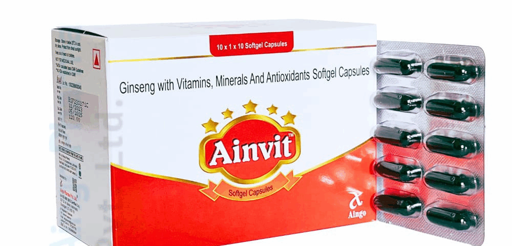 Ainvit Softgel Capsules (Ginseng-based)