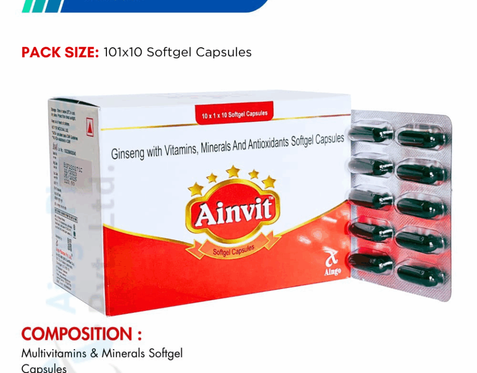 Ainvit Softgel Capsules (Ginseng-based)
