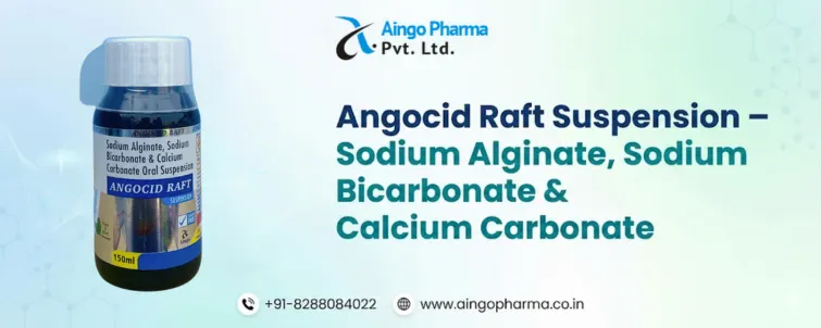 Angocid Raft Suspension – Sodium Alginate, Sodium Bicarbonate & Calcium Carbonate